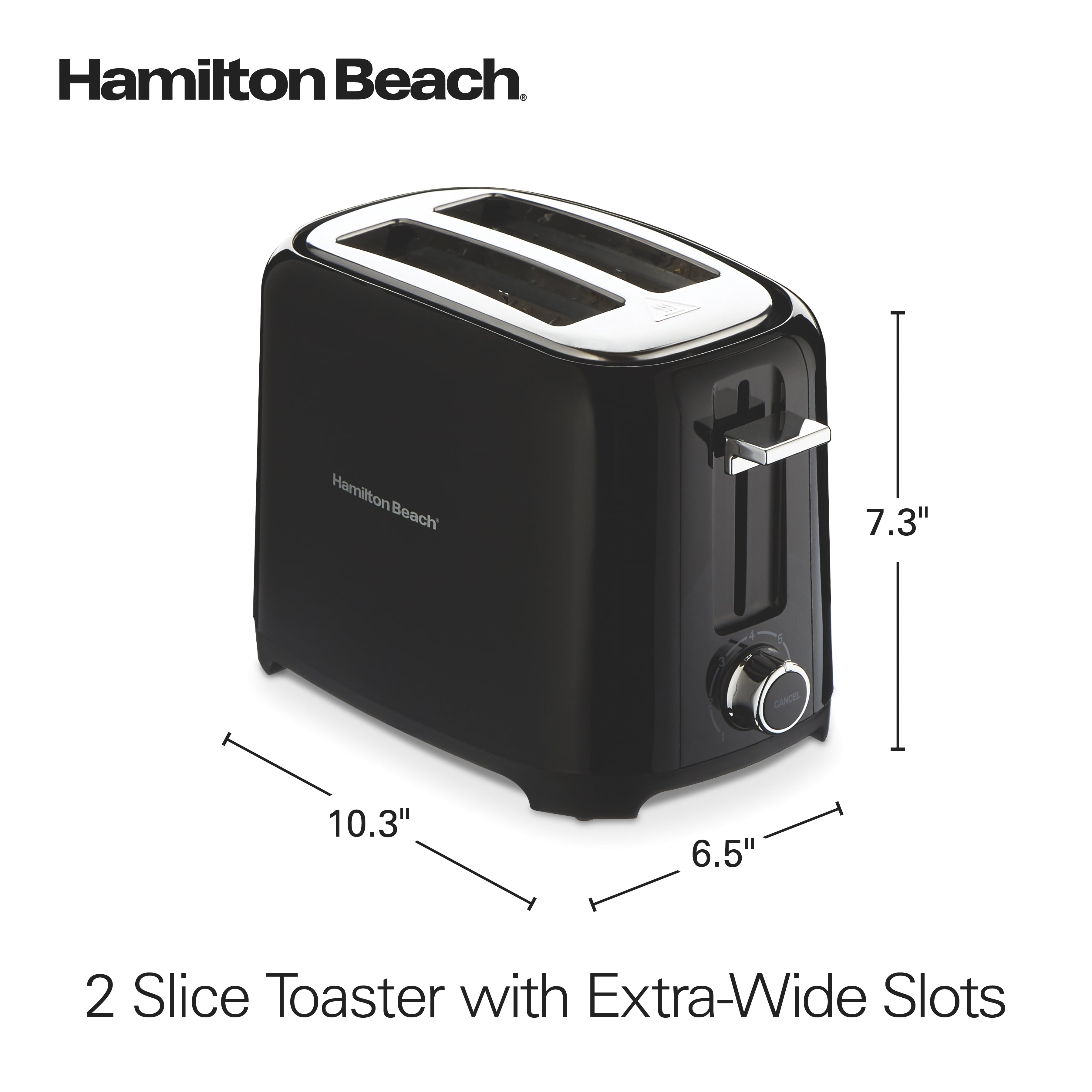 Hamilton Beach Toastation 2-Slice Black Toaster Oven - Bliffert Lumber and  Hardware