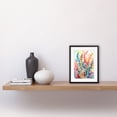 thumbnail image 2 of Multicoloured Seaweed Plant Folk Art Artwork Framed Print Wall Art 9X7 Inch, 2 of 5