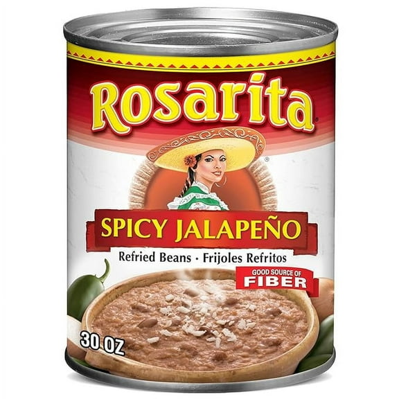 Rosarita Spicy Jalapeno Refried Beans, 30 oz ( Pack of 2 )