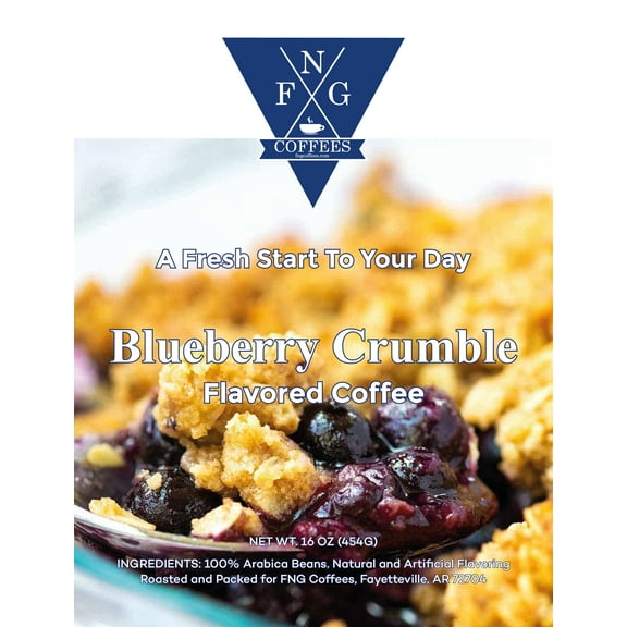 FNG Coffees- Blueberry Crumble Flavored Coffee- Whole Bean
