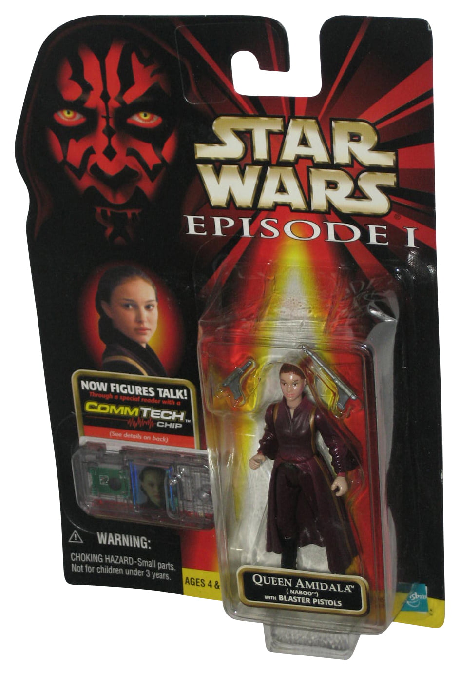 Star Wars Episode I Queen Amidala Naboo (1998) Commtech Chip Action Figure