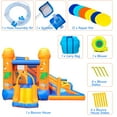 thumbnail image 6 of Gift For Kids 4 in 1 Inflatable Bounce House Kids Bounce Castle Include Trampoline, Slide, Water Pool, Climbing Wall with Carrybag, Repair Patches, 6 of 9
