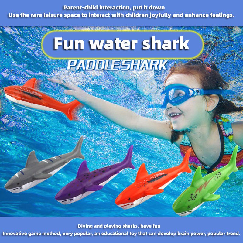 Diving Toys Pool Dive Shark Throwing Water Torpedo Underwater Fun Children - Walmart.com