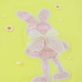 thumbnail image 6 of Little Girls Summer Outfits Toddler Easter Clothes Baby Outfit Cute Bunny Bow Applique Shirts Tops Denim Shorts Set Clothes, 6 of 8
