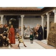 thumbnail image 3 of Alma-Tadema, Sir Lawrence 24x19 Black Modern Framed Museum Art Print Titled - The Education of the Children of Clovis, 1861, 3 of 5