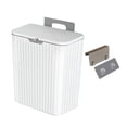 thumbnail image 1 of veasfak Countertop Stable Hanging Waste Bin Portable Waste Bin Small Kitchen Compost Bin White 9L, 1 of 9