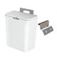 thumbnail image 1 of Contenedor de compost para interiores con gancho y tapa deslizante, abierto, estable, para colgar basura Blanco 9L, 1 of 9