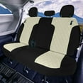 thumbnail image 3 of For 2021-2024 Toyota Sienna FH Group Neoprene Custom Fit Waterproof Car Seat Covers - Beige 3rd Row, 3 of 5