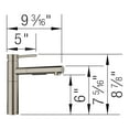 thumbnail image 2 of Blanco 527558 Alta Ii 1.5 GPM Single Hole Pull Out Kitchen Faucet - Satin Dark Steel, 2 of 7