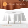 thumbnail image 3 of Round Linen Tablecloth 65'' DIA - 100% Pure European Flax Table Cloth - Caramel, 3 of 5