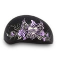thumbnail image 5 of Daytona Helmets D6-WH Skull Cap 'Wild at Heart' Half Face Helmet Black, 5 of 7