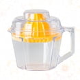 thumbnail image 4 of Mini exprimidor manual de frutas de plástico para el hogar, 1 unidad, extractor de jugo manual, utensilio de cocina (amarillo), 4 of 6