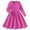 Hot Pink, variant on JUMEYU Little Girls Ribbed Knit Dress Round Neck Long Sleeve Waist Casual Solid Color Dresses 3T 4T (Beige,3-4 Years)