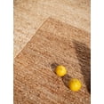 thumbnail image 6 of Rugsotic Carpets Hand Knotted Sumak Jute 2'6''x10' Runner Area Rug Contemporary Light Brown White J00009, 6 of 6
