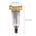 thumbnail image 4 of Water Filter Front Filter Backwash Filter Water Purifier Pre Filter Descaling Household Bathroom Water Descaling 1 Inch to 1/2 Inch (Golden), 4 of 9