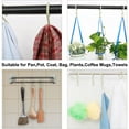 thumbnail image 6 of 16 Pack S Shape Hooks Plastic Hangers Bedroom Kitchen Closet for Pots and Pans Cups Coat Hanging Light Green, 6 of 7