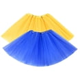 thumbnail image 2 of JFGHDG Ballet Skirts for Women Ballet Accessories Running Tutus for Women Holiday Tutu Women's Dance Skirts Ballet Tutu for Girls Blue Skirt Blue+yellow a, 2 of 5
