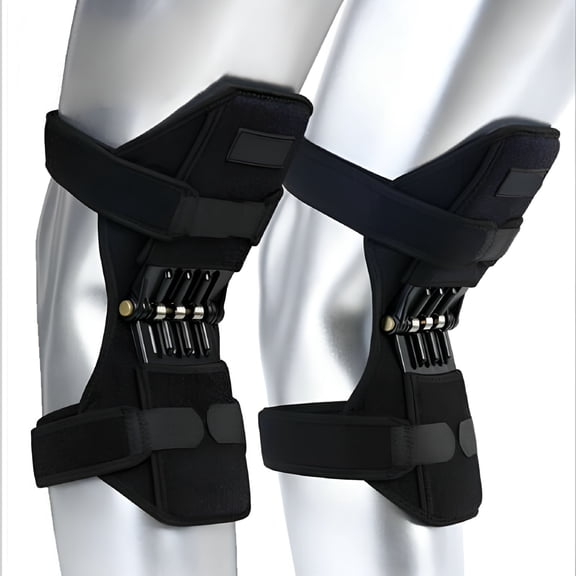 XIRQI 1Pair Knee Joint Support Pads Power Spring Force Joint Support Knee Stabilizer Brace for Arthritis Tendonitis
