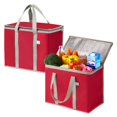 thumbnail image 1 of Bolsa Térmica VENO Paquete de 2 Bolsas Aislantes para Compras Roja (Paquete de 2), 1 of 8