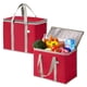 thumbnail image 1 of Bolsa Térmica VENO Paquete de 2 Bolsas Aislantes para Compras Roja (Paquete de 2), 1 of 8