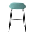 thumbnail image 5 of Cortesi Home Ava Counterstools in Aqua Blue Faux Leather (Set of 2), 5 of 14