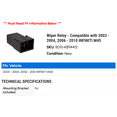 thumbnail image 2 of Wiper Relay - Compatible with 2003 - 2004, 2006 - 2010 INFINITI M45 2007 2008 2009, 2 of 2