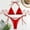 !Red, variant on Rigardu Hot Sale!! Women Two Piece Bikini Swimsuit Bathing Suits Halter Triangle Tops String Bikini Sets Women's Sparkly Hot Gold Bikini Solid Color Swimsuit Set Hot Pink L