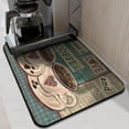 thumbnail image 2 of Dish Drying Mat, Coffee Text Absorbent Coffee Bar Mat for Countertops, Coffee Bar Accessories for Kitchen Counter Coffee Maker Coffee Pot Dining Room Decoration 18x24in, 2 of 7