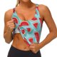 thumbnail image 3 of Balery Watermelon Sujetadores deportivos con espalda cruzada para mujer, acolchados, sin costuras, de alto impacto, ideales para yoga, gimnasio, entrenamiento y fitness.-Large, 3 of 8