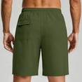thumbnail image 4 of Stamzod Men's Swim Trunks 2 In 1 Quick-Dry Beach Shorts with Pockets Lightweight Bathing Suit Army Green XXL, 4 of 7