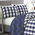 thumbnail image 4 of Eddie Bauer Lakehouse Plaid Blue Quilt Set, King, 4 of 4