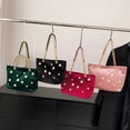 thumbnail image 4 of Velvet Shoulder Bag Phone Wallet Purse Shoulder Handbag Lady Clutch Bag, 4 of 21