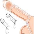 thumbnail image 2 of Cock Delay Loop Sleeve para hombres, Mangas de silicona para pene, Manga de cristal masculina, Anillos para pene, Manga suave para eyaculación retardada, Polla de silicona reutilizable tipo A, 2 of 6