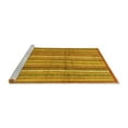 thumbnail image 2 of Ahgly Company Machine Washable Indoor Square Abstract Yellow Modern Area Rugs, 8' Square, 2 of 4