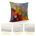 thumbnail image 4 of Nawypu  Multicolor Abstract Decorative Pillow Covers, Artist Multicolor Oil Abstract Art Decorative Throw Pillow Covers Solid Burlap Cushion Covers for Bed Couch Sofa Bench Car, 4 of 5