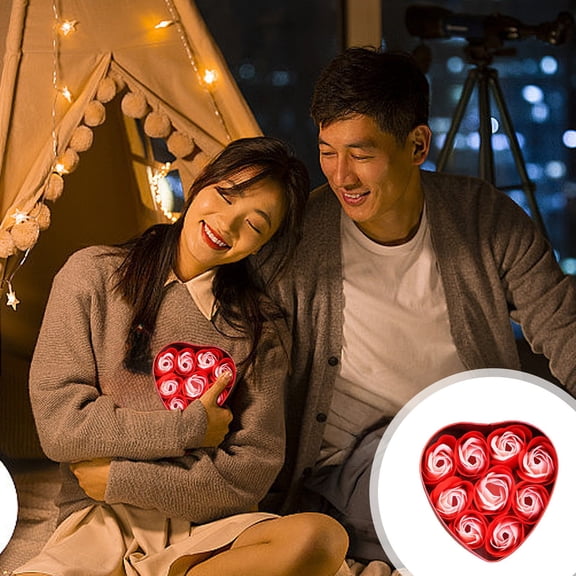 ZSBCMY 9Pcs Soap Flower Bath Set, Decorative Rose Shaped Flowers, Scented Bath Roses, Meaningful Gifts for Women, Ideal for Valentine's Day and Special Occasions