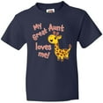 thumbnail image 3 of Inktastic My Great Aunt Loves me- cute giraffe Youth T-Shirt, 3 of 5