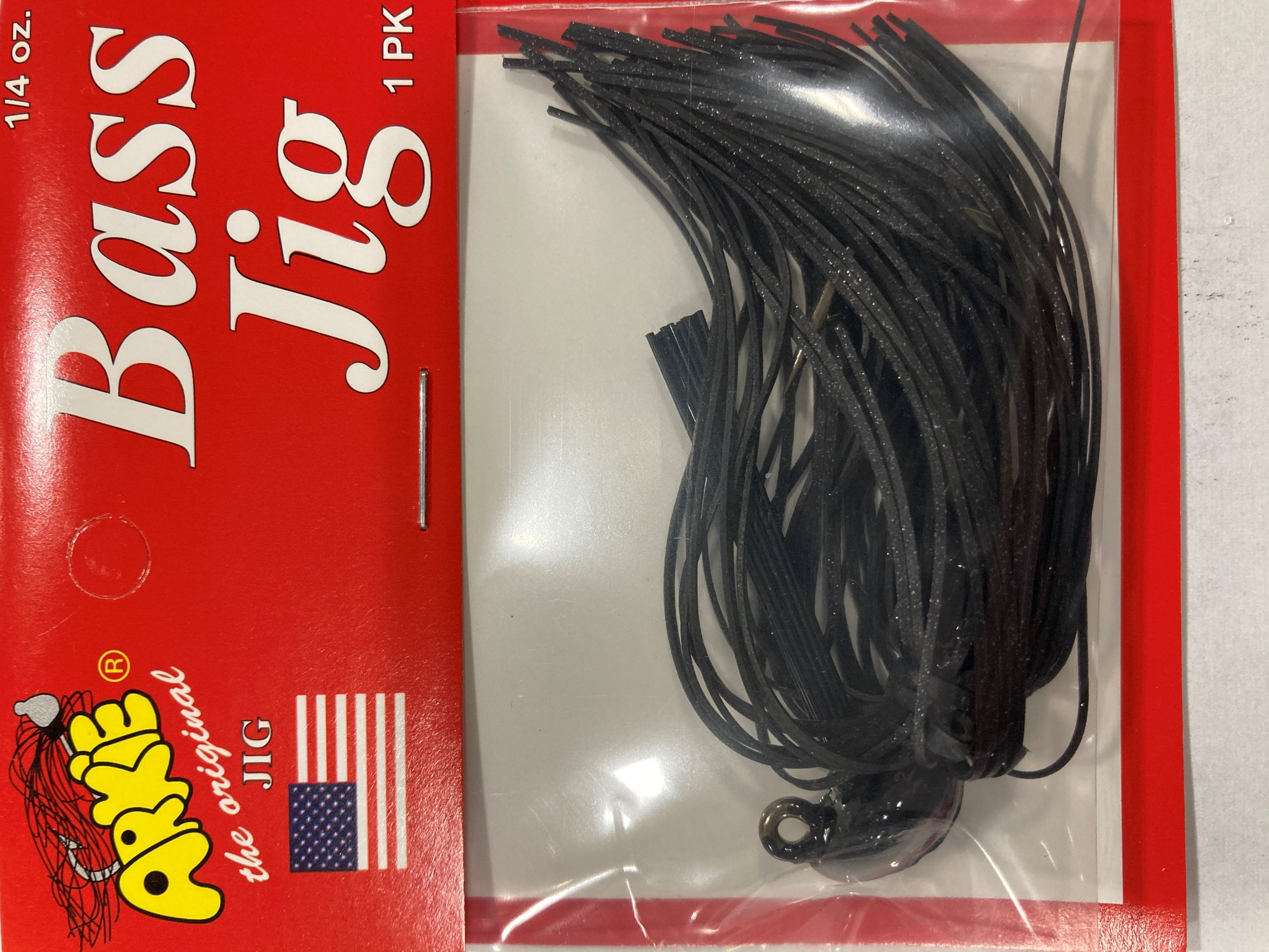 Arkie Lures Rattle Band Bass Jig, Size 1/4 oz., Color Black Crystalina
