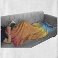 thumbnail image 6 of Seagulls Soft Flannel Fleece Blanket, Tropical Island Sunset Print with Setting Sun Sea Palm Trees and Birds in Flight, Cozy Plush for Indoor and Outdoor Use, 50" x 60", Multicolor, by Ambesonne, 6 of 6