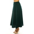 thumbnail image 3 of Women's Casual Solid Flare A-line Long Skirt, 3 of 7