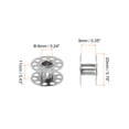 thumbnail image 2 of Unique Bargains Metal Bobbins Set Standard Sizes with 25 Compartments Box for Sewing Machine, 2 of 6