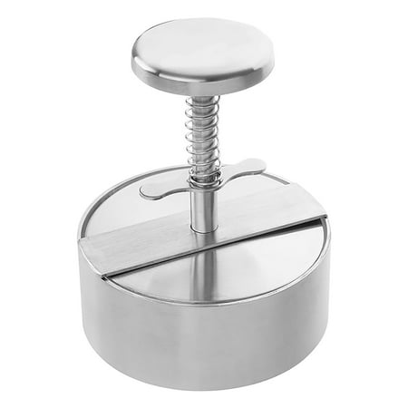 

Yrtoes Kitchen Containers Kitchen Gadgets Burger Press Stainless Steel Ad-justable Burger Patty Maker Non-Stick Meat Press Die Maker with Spring Button