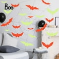 thumbnail image 2 of BOBOMOTI Halloween Bats Decoration, Glows-in-the-dark Bats Halloween Window Clings for Halloween Party Decorations, Halloween Window Stickers Wall Stickers Clearance, 2 of 5