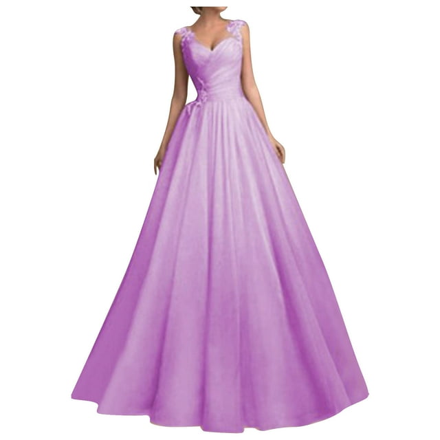 Meichang Robe en Maille pour Femme Grande Taille, Tendance, avec Bretelles en Dentelle, Robes de Mariage, Tunique Évasée, Robe Swing, Couleur Unie, Robes d'Été Décontractées, Col en V, Soirée, Bal de Promo, P-5TG