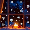 thumbnail image 4 of Qocolhg Christmas Stickers, Snowflake Window Stickers for Birds, Window Strike Prevention Stickers Colored Reflective Static Window Clings for Bird Protection, Window Decals For Glass Windows, 4 of 6