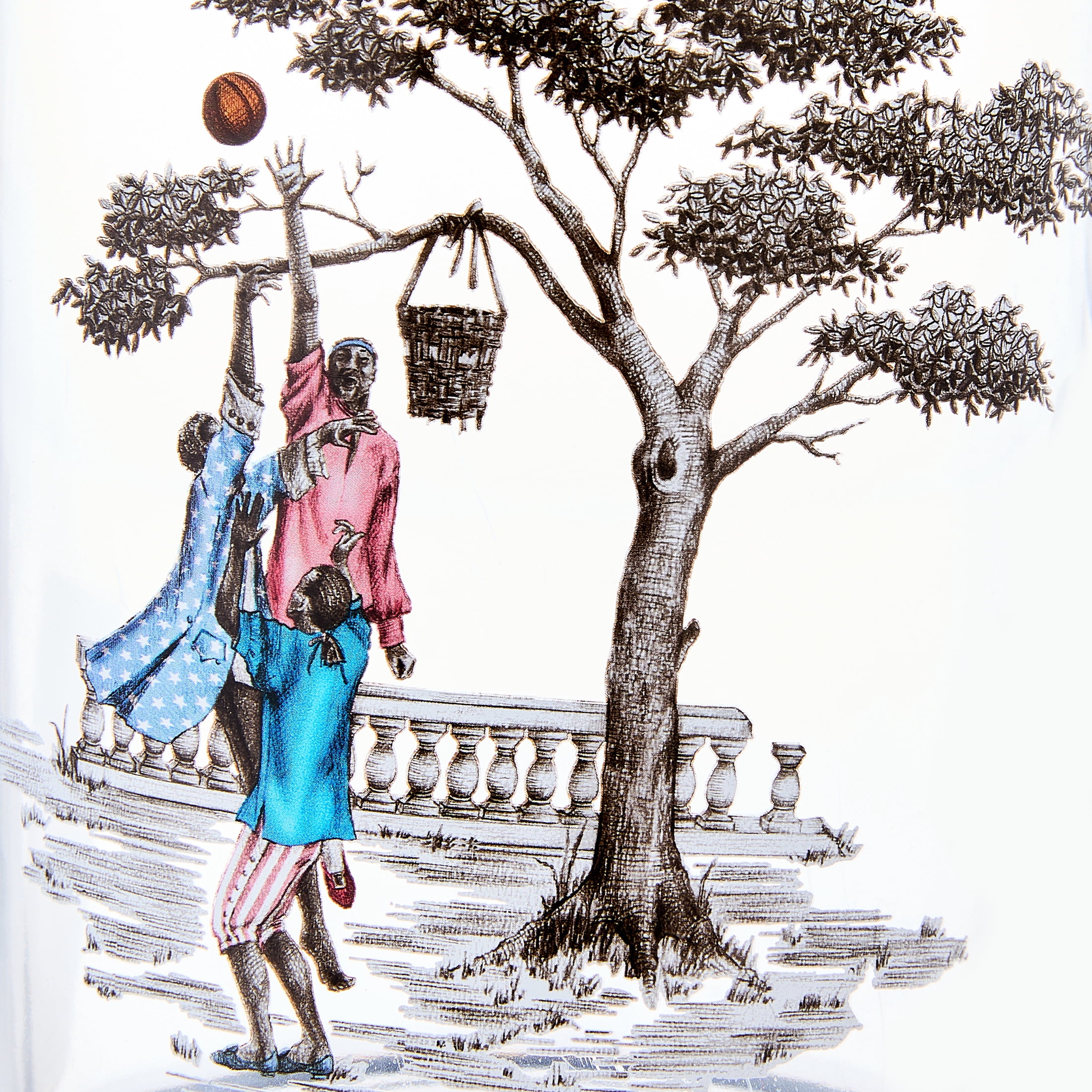 Sheila Bridges Harlem Toile Basketball Pitcher with Lid