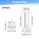 thumbnail image 3 of Uxcell Kit de Tornillos y Tuercas Hexagonales Transparentes de 30 Piezas, Tornillos de Cabeza Redonda de Acrílico Plástico M6x20mm, 3 of 7