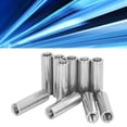 thumbnail image 1 of Round Coupling Nut, M8 10PCS Wear  Stainless Steel Round Shape Female Thread Coupling Nut Rustproof  For Maintenance, 1 of 8