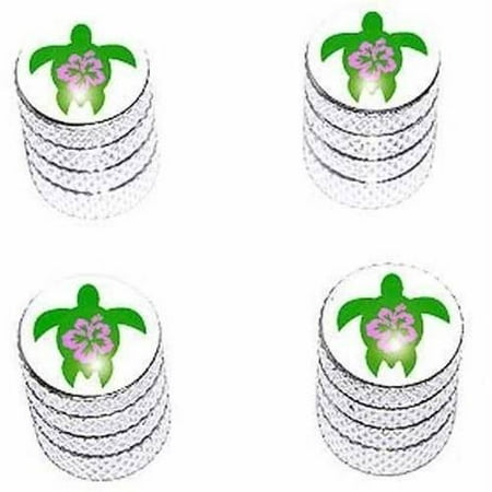 - Hibiscus Turtle Hawaii Hawaiian Tire Rim Wheel Aluminum Valve Stem Caps, Multiple Colors