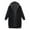 Black, variant on Pntutb Womens Plus Size Fashion Vintage Solid Fleece Hooded Zipper Long Sleeve Thick Coat Tops